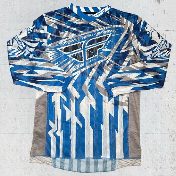 Fly Racing Men’s Kinetic Mesh Tech Jersey Size Small Motocross Dirt Bike - Picture 1 of 7